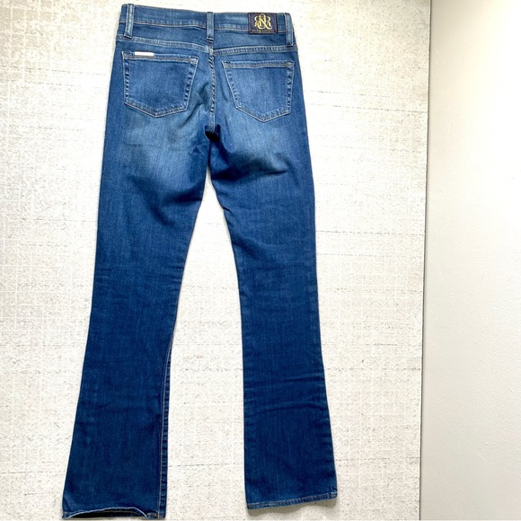 Rock & Republic Kasandra Jeans 2 M Blue Distressed Bootcut Denim - Picture 5 of 9